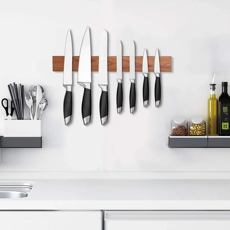 How do you store kitchen knives safely?