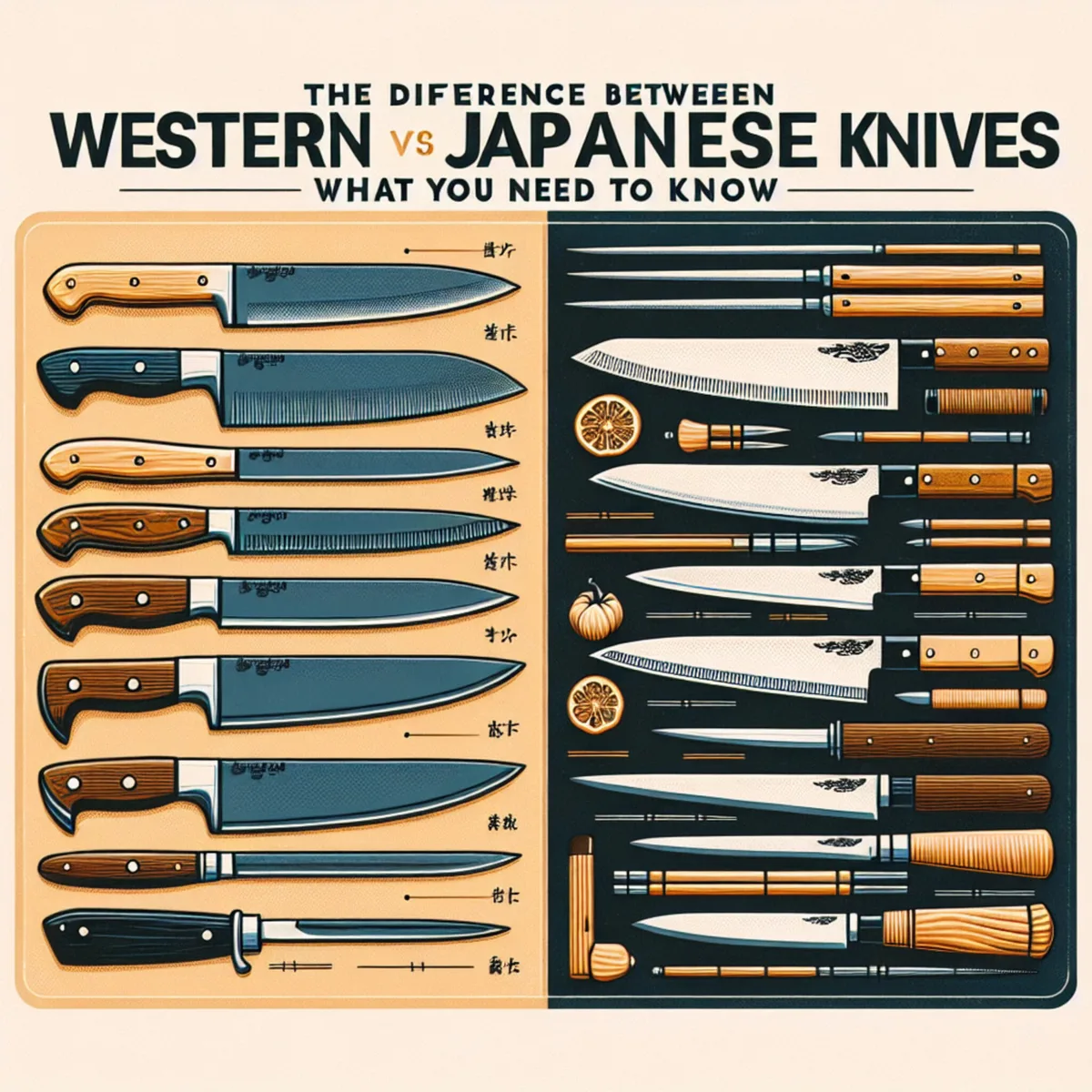 Sharpening Angles: Japanese vs. Western vs. Outdoor Knives
